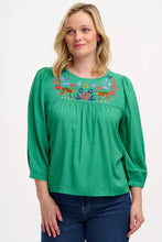 Load image into Gallery viewer, Hyma Top - Green Leopard
