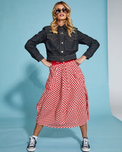 Load image into Gallery viewer, Guru skirt - Red Seersucker