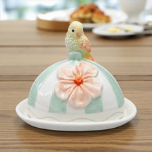 Load image into Gallery viewer, Perdy Parrot Butter Dish - Green