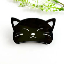 Load image into Gallery viewer, Hair Claw Clip, Smiling Cat