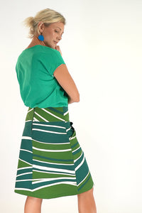 Amy skirt - Green Waves