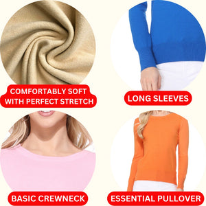 Crew Neck Jumper - Peacock