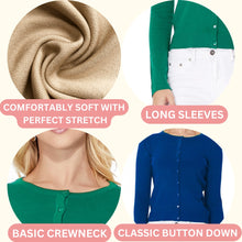 Load image into Gallery viewer, Crew Neck Cardi - Red