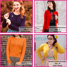 Load image into Gallery viewer, Crew Neck Cardi - Red