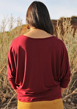 Load image into Gallery viewer, Batwing Top - Maroon