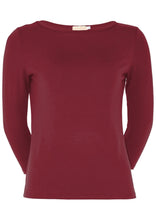 Load image into Gallery viewer, Boat Neck Top - Maroon