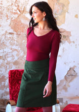 Load image into Gallery viewer, Aalia Corduroy Skirt - Douglas Fir