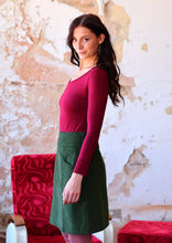 Load image into Gallery viewer, Aalia Corduroy Skirt - Douglas Fir