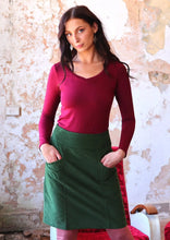 Load image into Gallery viewer, Aalia Corduroy Skirt - Douglas Fir