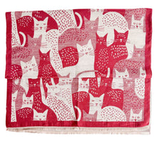 Load image into Gallery viewer, Winter Scarf - Moggy/Red