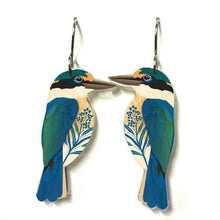 Load image into Gallery viewer, Sacred Kingfisher Earrings