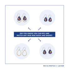 Load image into Gallery viewer, Kingfisher, Layered Outline Earrings