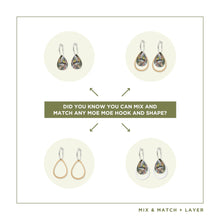 Load image into Gallery viewer, Eucalyptus, Layered Hoop Dangles