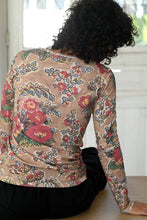 Load image into Gallery viewer, Ally Tee - Tan Floral
