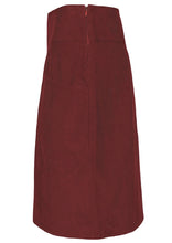 Load image into Gallery viewer, Aalia Corduroy Skirt - Cabernet