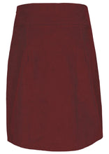 Load image into Gallery viewer, Aalia Corduroy Skirt - Cabernet