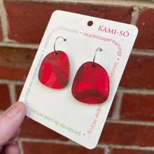 Load image into Gallery viewer, Big Square, Hand Painted Earrings