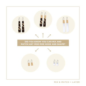 Luxe Moda, Beacon Hoop Earrings