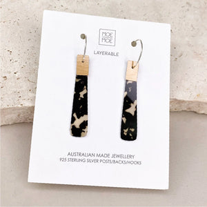 Luxe Moda, Beacon Hoop Earrings