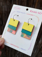 Load image into Gallery viewer, Square Tab Trio, Reversible Earrings