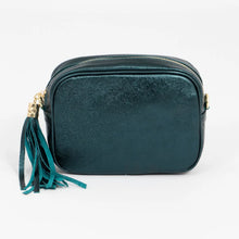 Load image into Gallery viewer, Crossbody Bag - Metallic Peacock Blue