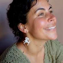 Load image into Gallery viewer, Garden Chair Earrings - White