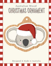 Load image into Gallery viewer, Wooden Hanging Bauble Decoration - Koala Hat