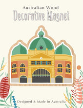 Load image into Gallery viewer, Wooden Magnet - Flinders Street