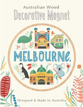 Load image into Gallery viewer, Wooden Magnet - Melbourne