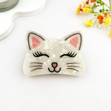 Load image into Gallery viewer, Hair Claw Clip, Smiling Cat