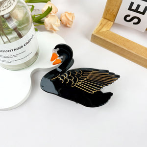 Hair Claw Clip, Swan