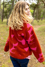Load image into Gallery viewer, Danelabrador Fleece Jacket, Chilli/Cherry