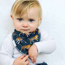 Load image into Gallery viewer, Navy Tiger Dribble Bib