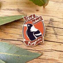 Load image into Gallery viewer, Mad About Magpies - Enamel Pin