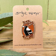 Load image into Gallery viewer, Mad About Magpies - Enamel Pin