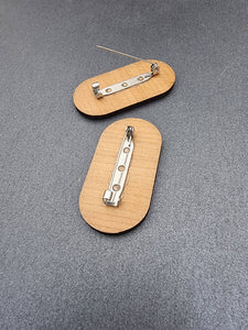 Banksia Timber Brooch