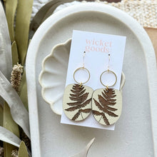 Load image into Gallery viewer, Fern Drop Earrings, Sand