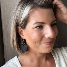 Load image into Gallery viewer, Oliver Earrings, Coal