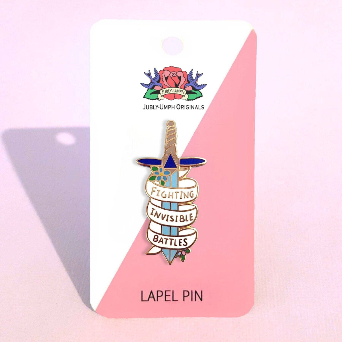 Fighting Invisible Battles Lapel Pin – Finki Handmade