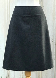 Flare Skirt, Heavy Weight - Dark Grey Marle