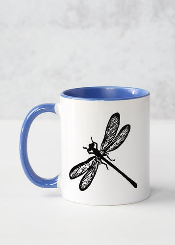 Mug - Dragonfly, Blue