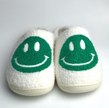 Load image into Gallery viewer, Happy Face Slippers - Green
