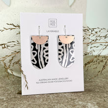 Load image into Gallery viewer, Layered Tab Drop Earrings - Wild Dog