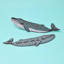 Load image into Gallery viewer, Whale bookmark