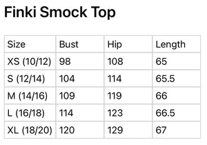 Smock top - Big Check