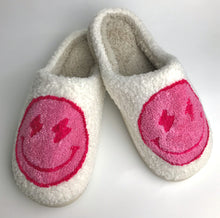 Load image into Gallery viewer, Happy Face Slippers - Pink