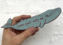 Load image into Gallery viewer, Whale bookmark