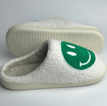 Load image into Gallery viewer, Happy Face Slippers - Green