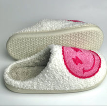 Load image into Gallery viewer, Happy Face Slippers - Pink