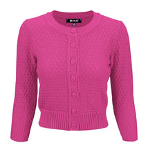 Load image into Gallery viewer, 3/4 Sleeve Cardi - Magenta